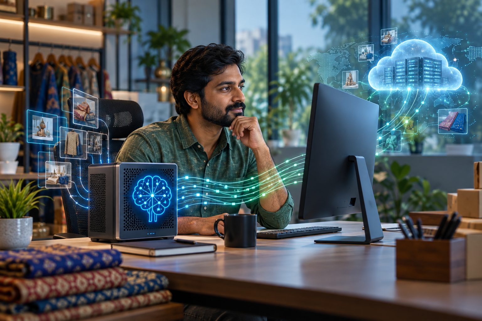 Local AI versus cloud AI for an Indian small business