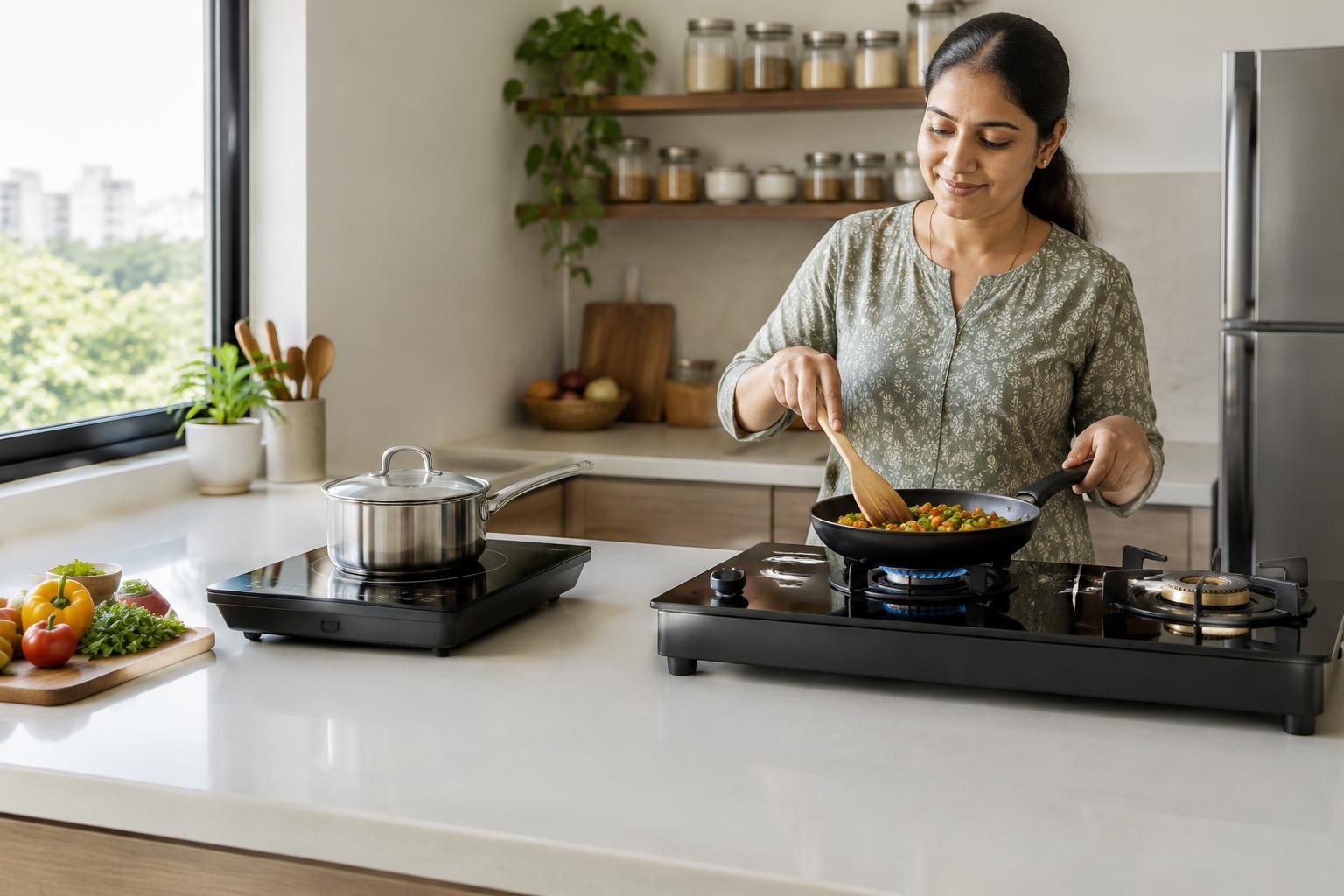 Induction Cooktop vs Gas Stove: Cost per Cooking Session in India