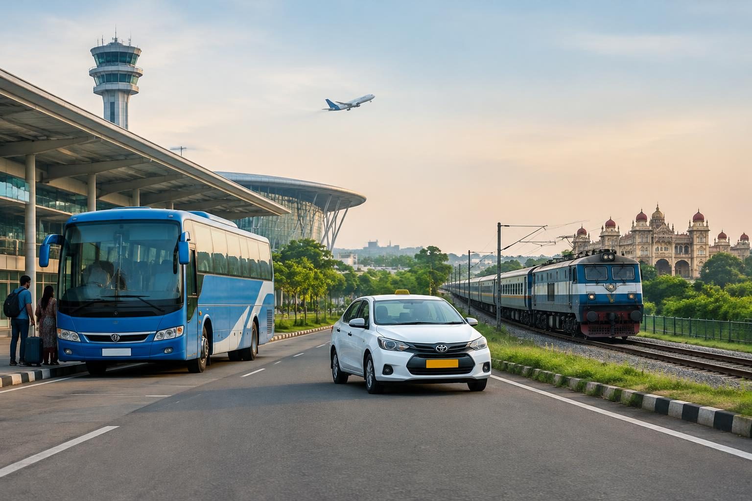 Bengaluru Airport to Mysuru: Bus, Train and Taxi Compared