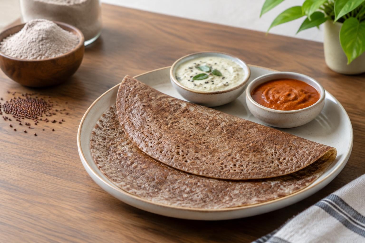 Instant Ragi Dosa Without Fermentation: Simple Recipe and Method