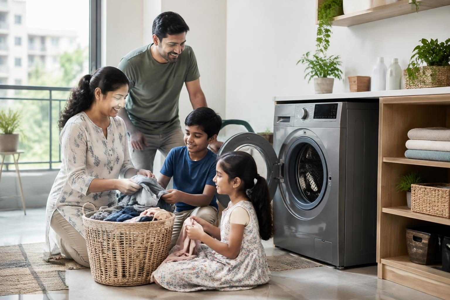Washing Machine for a Family of Four: Choosing Capacity