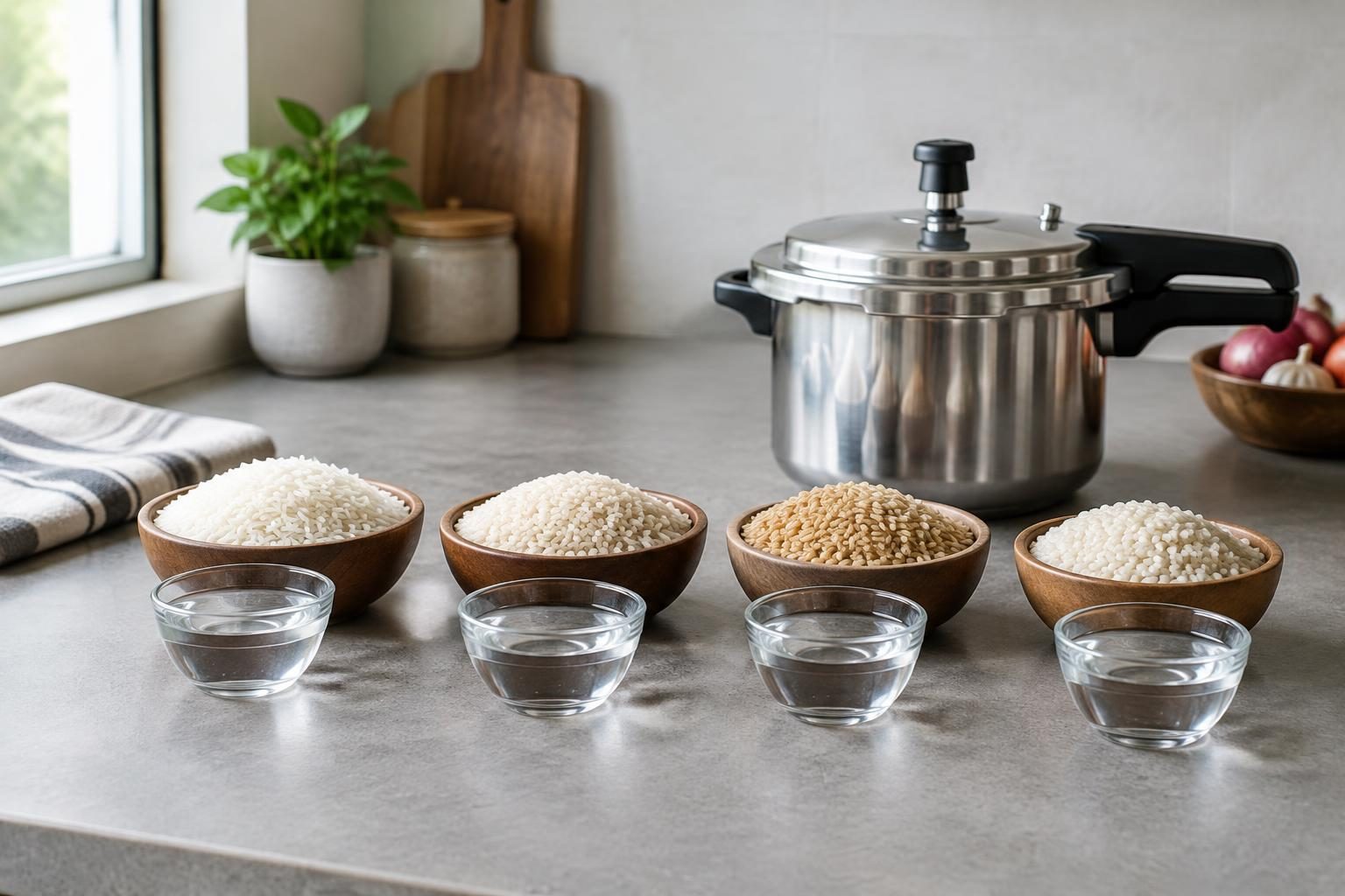 Pressure Cooker Rice-to-Water Ratio: Guide by Rice Type