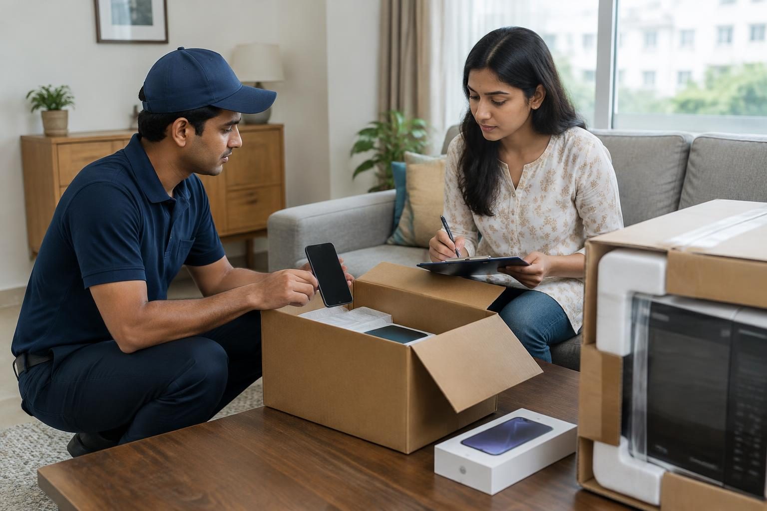 Open Box Delivery Checklist for Phones and Appliances